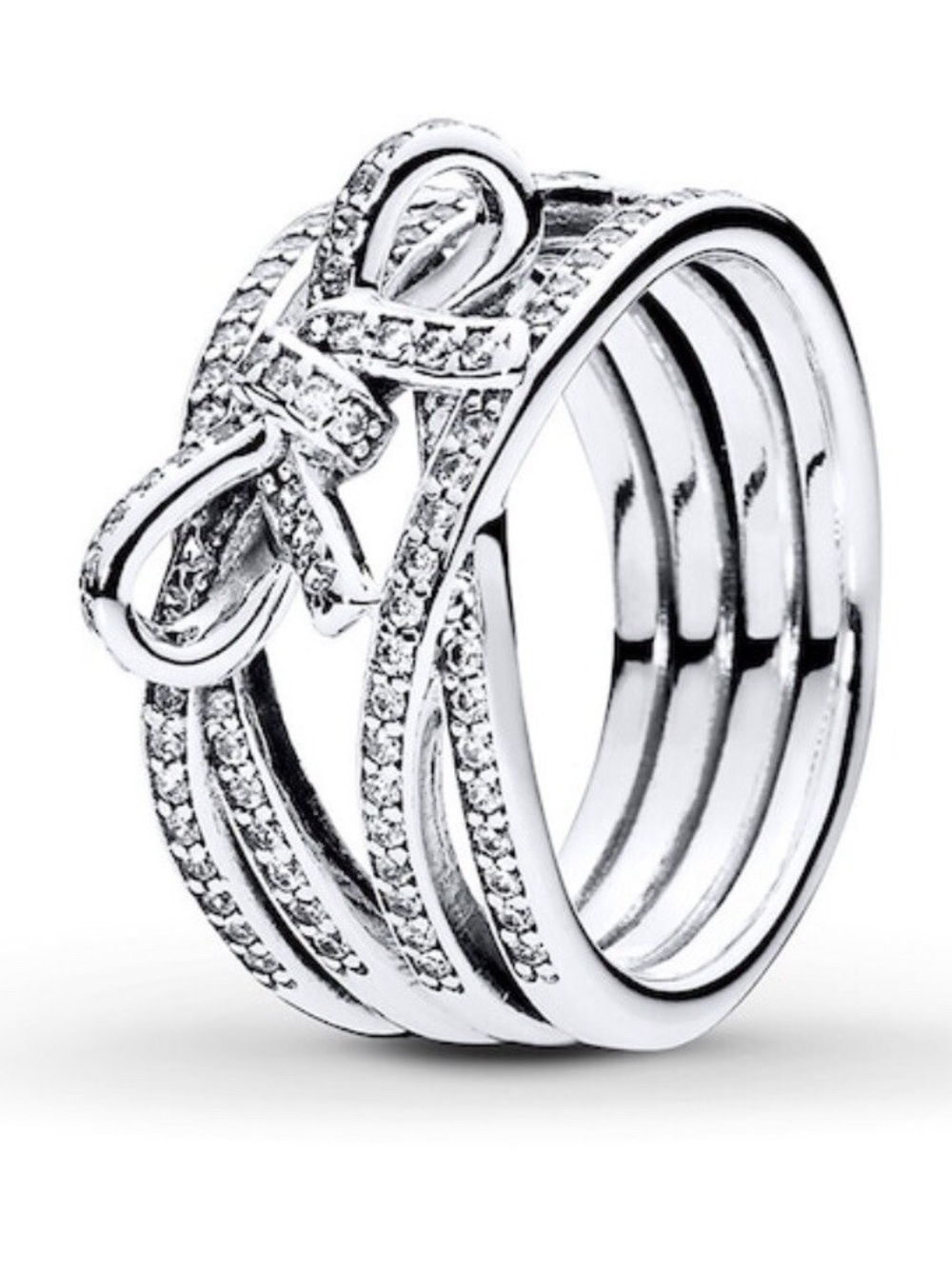 Pandora size 54/7 delicate sentiments sterling silver ring